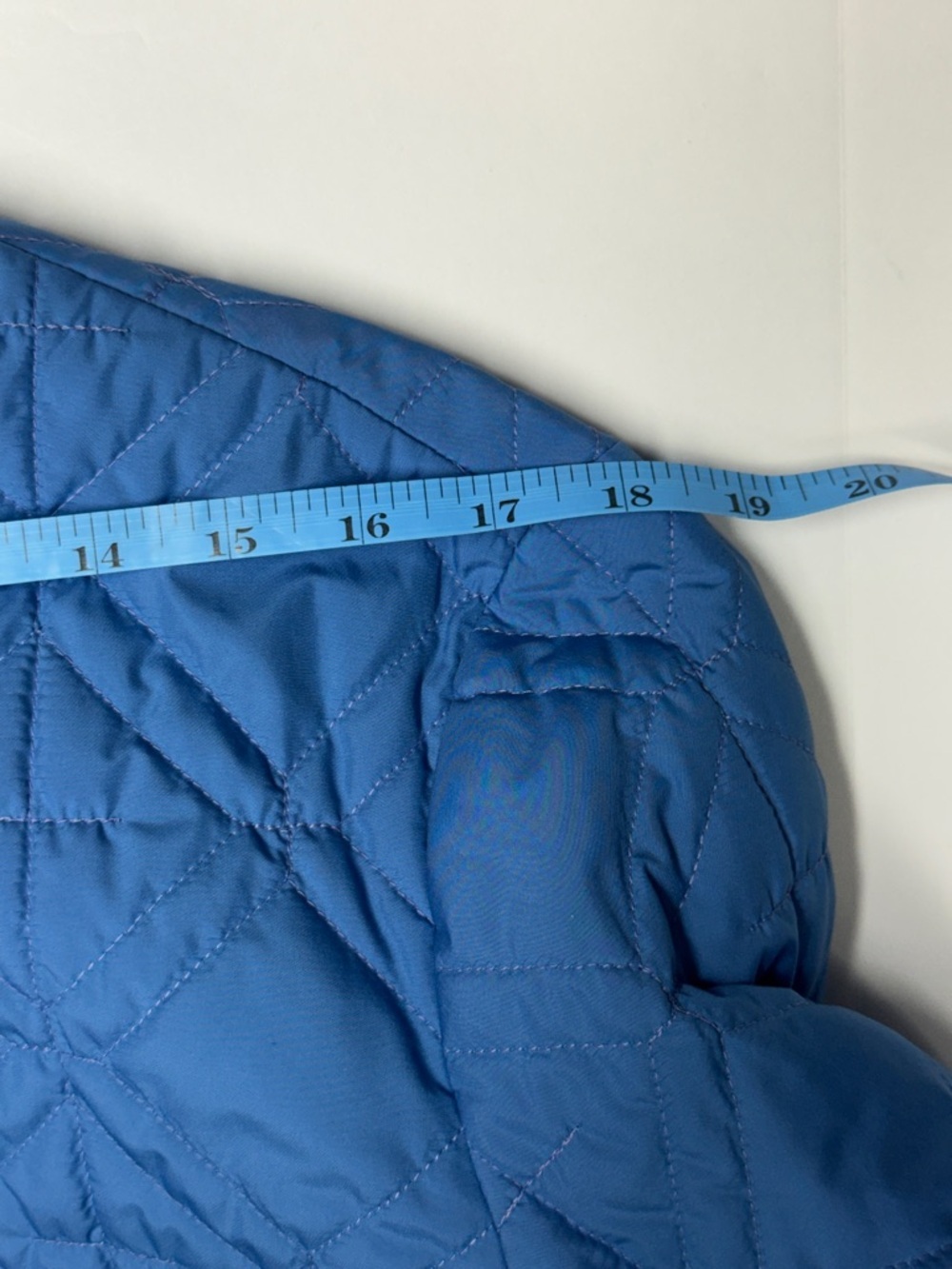 Talbots Petites Sky Blue Quilted Puffer Jacket Size L - Picture 6 of 8